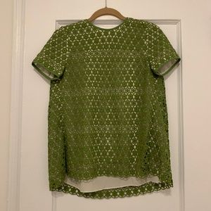 Two-toned, thick Tory Burch blouse